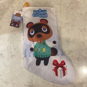 Nintendo Animal Crossing Tom Nook Holiday Stocking nwt